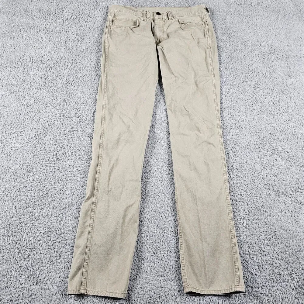 Levis 511 Jeans Mens 32x34 Khaki Slim Straight Skinny Casual Streetwear Skater